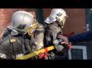 Les jeunes sapeurs pompiers en entrainement à Roncq