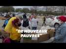 Au Texas, les habitants se ruent sur les distributions d'eau et de nourriture