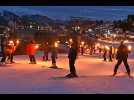 Descente aux flambeaux revendicative à Pyrénées 2000