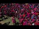 Kenya: des centaines d'hommes masaï participent à un rite de passage pour devenir adulte