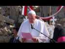 Dans le nord de l'Irak, le pape prie pour les 