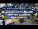 Premiers tests salivaire de dépistage du Covid dans les écoles d'Aix-Noulette