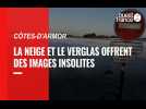 VIDÉO. Neige en Côtes-d'Armor : des images insolites