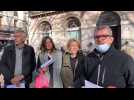 Sète : le Mouvement constituant populaire manifeste devant la mairie