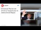 Emmanuel Macron de passage au Touquet pour le week-end de Pâques