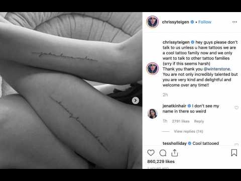 VIDEO : Chrissy Teigen et John Legend: leurs tatouages assortis!