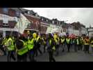 Les Gilets jaunes manifestant à Saint-Quentin le samedi 27 avril 2019