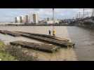 Boulogne-sur-Mer : spectaculaire opération pour remplacer le ponton du club de kanoë-kayak