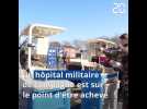 Coronavirus: Un hôpital militaire de campagne sur le parking de l'hôpital de Mulhouse