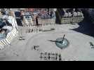 Lille ville fantôme pendant le confinement vu du ciel