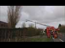 Intervention des sapeurs-pompiers à Coudekerque-Village