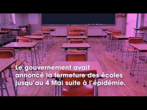 VIDEO : Le gouvernement rflchit  une fermeture des tablissements scolaires jusqu? l?t