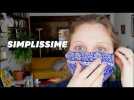 Coronavirus: votre masque avec un foulard en 1 minute