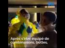 Mission anti-bactériologique de l'UIISC7 à l'hôpital de Brignoles