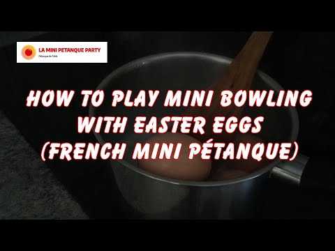 VIDEO : EASTER GAME : HOW TO PLAY MINI BOWLING WITH EASTER EGGS  IN YOUR HOUSE  ? (CONFINEMENT GAME