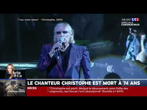 VIDEO : Le chanteur Christophe est mort  74 ans