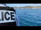La police nationale croise une dizaine de dauphins au large de Saint-Aygulf