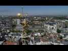 Arras vue du ciel durant le confinement