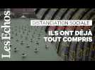 Les champions de la distanciation sociale : exemples d'ici et d'ailleurs
