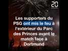 Les supporters du PSG face à Dortmund