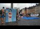 Lille: action Grand-Place contre le projet de construction à Saint-Sauveur