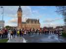 Manifestation à Calais a été raccourcie