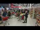 Auchan Noyelles-Godault pris d'assaut en pleine crise du coronavirus