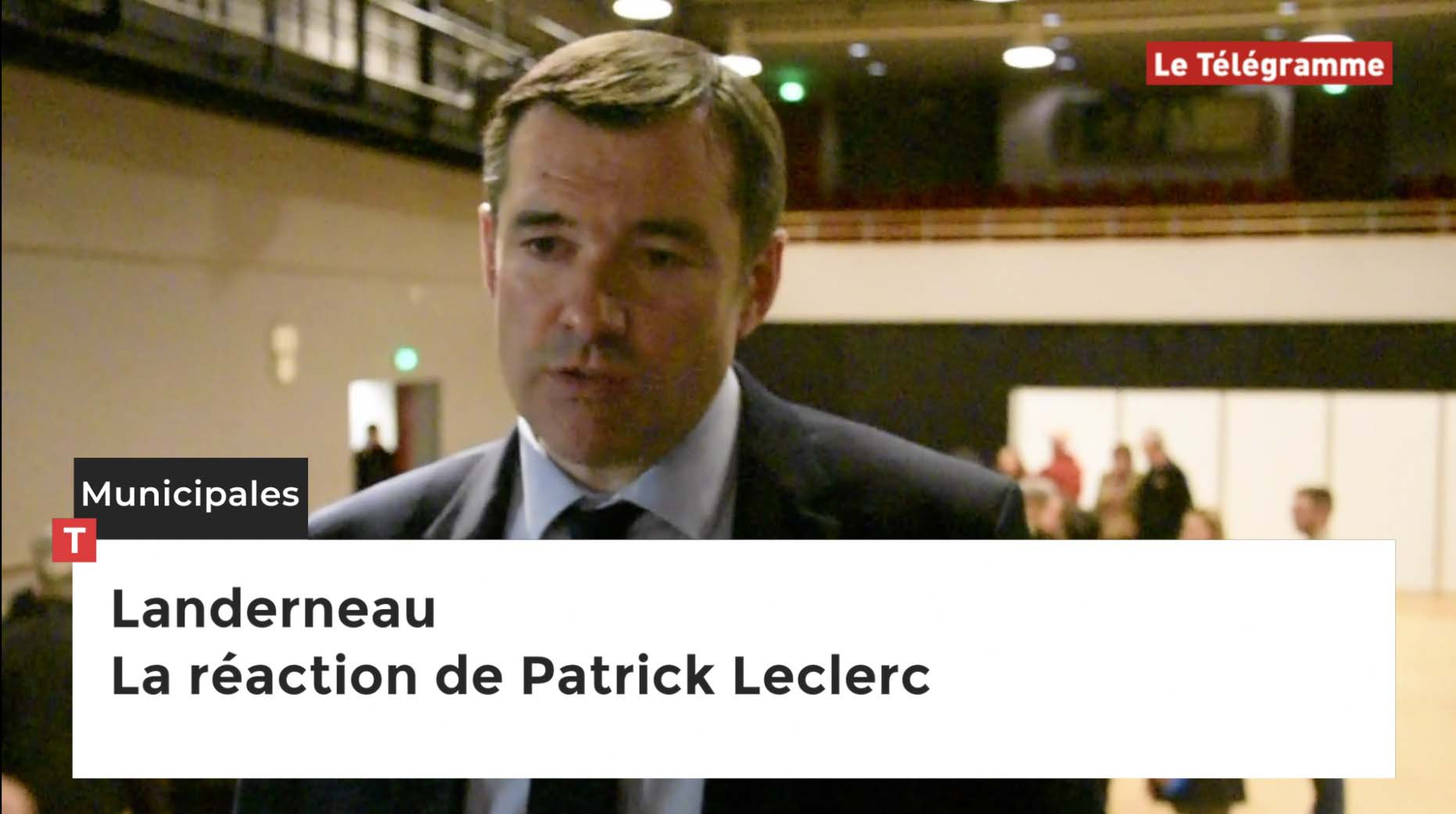 Municipales à Landerneau Patrick Leclerc dans un fauteuil Vidéo