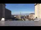 Le confinement à Bruxelles : Albertine, Mont des Arts et Place Royale (vidéo Germani)