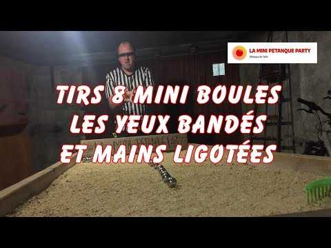 VIDEO : Mini Ptanque  : Tirs 8 Mini Boules Les Yeux Bands & Mains Ligotes  (Le 13h Maison  JT TF1