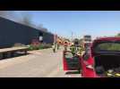 Etrun : vaste incendie de palettes