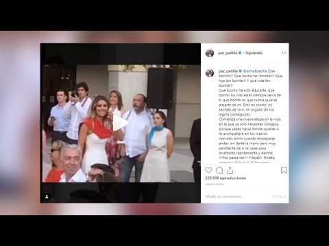 VIDEO : Anna Ferrer, la hija de Paz Padilla, se grad�a
