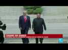 Donald Trump fait quelques pas en Corée du Nord avec Kim Jong-un, une première historique