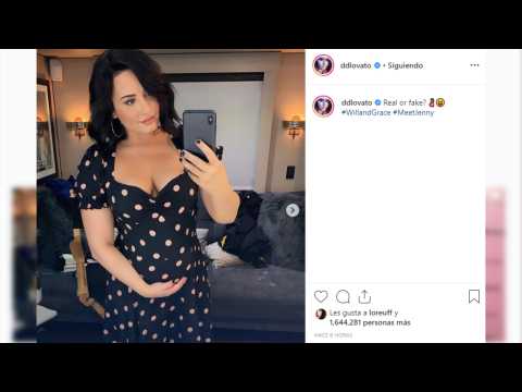 VIDEO : Demi Lovato asusta a sus fans con un inesperado embarazo
