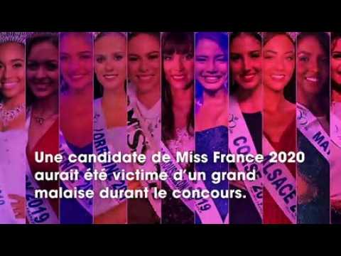 VIDEO : Miss France 2020  une candidate victime d'un malaise sur scne a d tre transfre sur un f