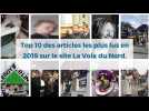 Top 10 des articles les plus lus sur le site Internet de la Voix du Nord de Dunkerque en 2019