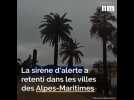 Alerte rouge pluie-inondation, la sirène d'alerte retentit dans les Alpes-Maritimes