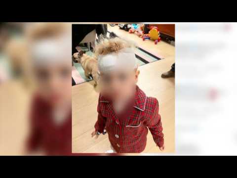 VIDEO : El hijo de Chiara Ferragni tiene un accidente que le deja una brecha