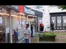 Affluence ce 4 mai dans une mercerie de Bouge