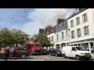 Incendie place Saint-Michel: un homme blessé