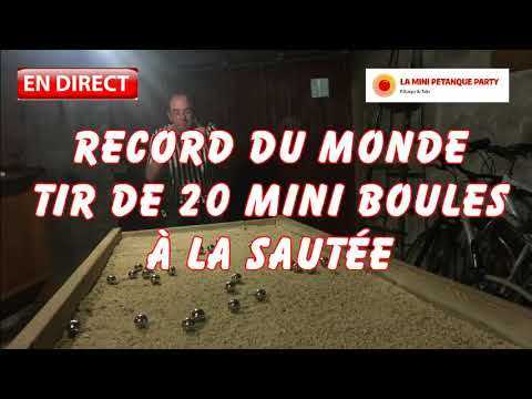 VIDEO : Record du Monde  : 20/20 Mini Boules  la Saute (Mini Ptanque Party )