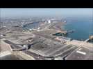 Calais Port 2015 : le plus grand chantier portuaire d'Europe vu du ciel.