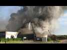 L'entreprise Porketto, près d'Arras, détruite par un impressionnant incendie
