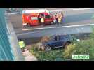 Une voiture chute d'un pont d'autoroute à Bailleul