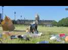 Paris : l'esplanade des Invalides jonchée de détritus (et de masques)