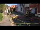 Le feu se déclare dans un garage d'Arras sud, dimanche 31 mai