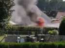 Camiers : un cabanon prend feu