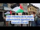 À Lille, des militants de la cause palestinienne appellent au boycott d'Israël