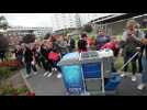 Valenciennes: les salariés d'ONET manifestent devant le centre hospitalier