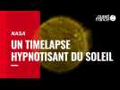 NASA : un timelapse hypnotisant du Soleil